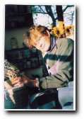 Terri at work in her studio